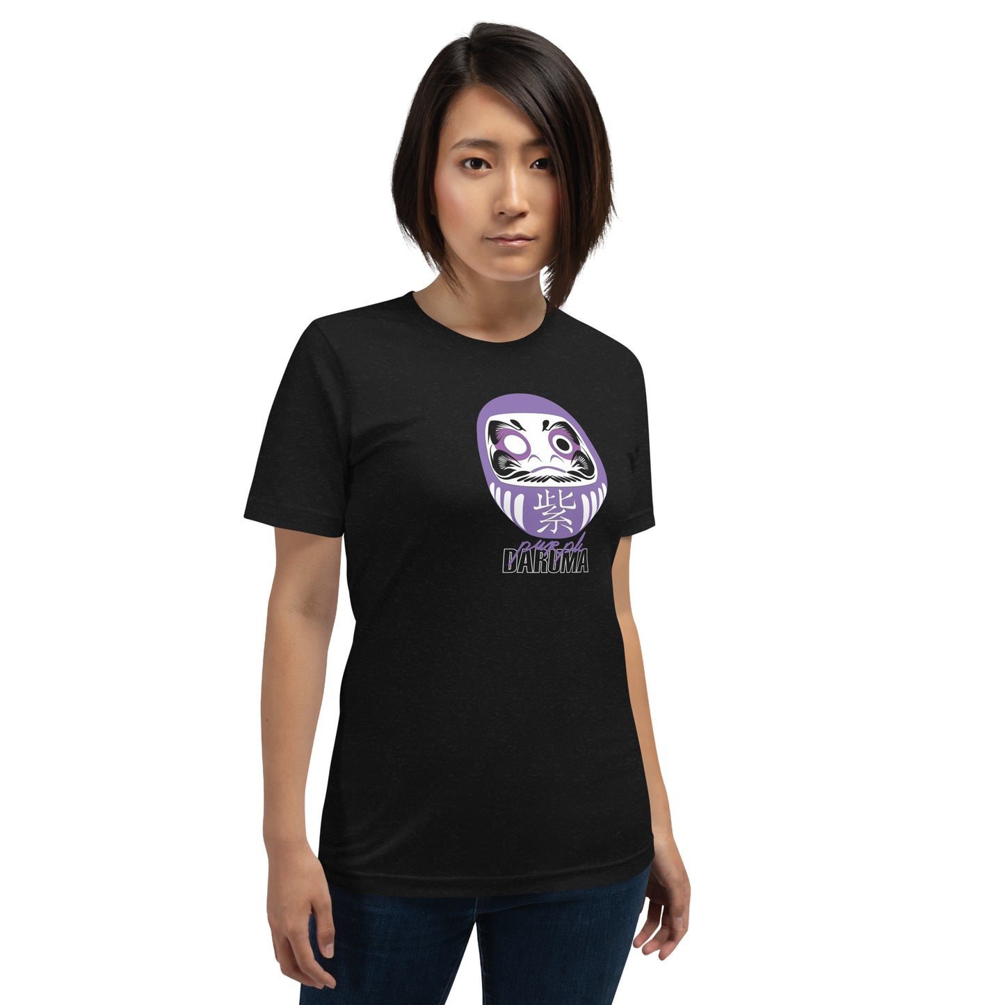 ユニセックス紫だるまTシャツ