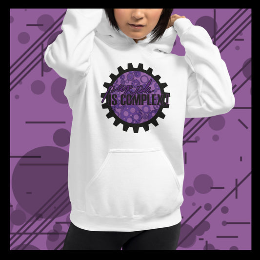 "Purple is complex" hoodie