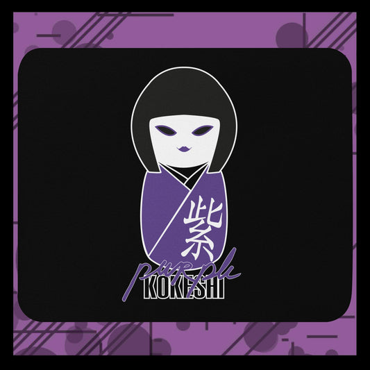 Mouse pad purple kokeshi