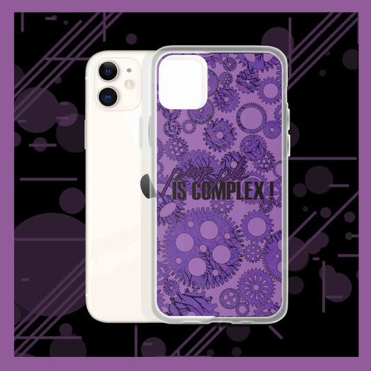 "Purple is complex" iPhone Case