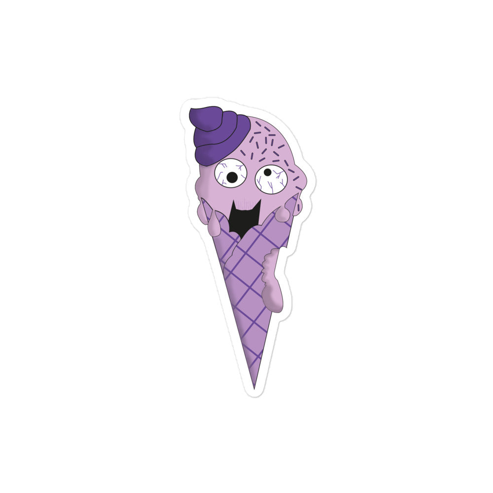 Zombie ice cream stickers