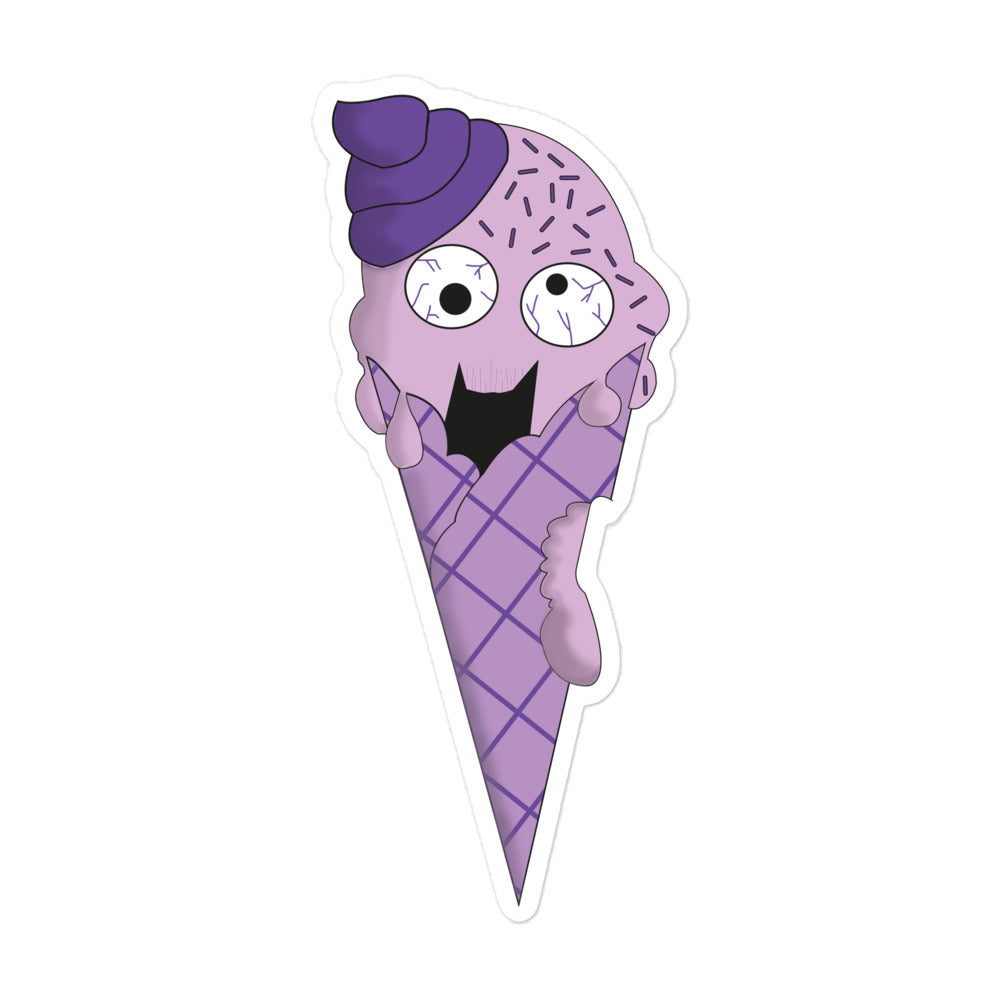 Zombie ice cream stickers