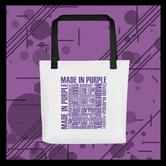 Tote bag made in purple