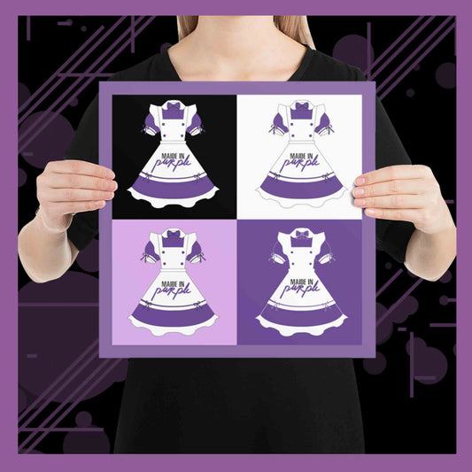 Poster maide in purple