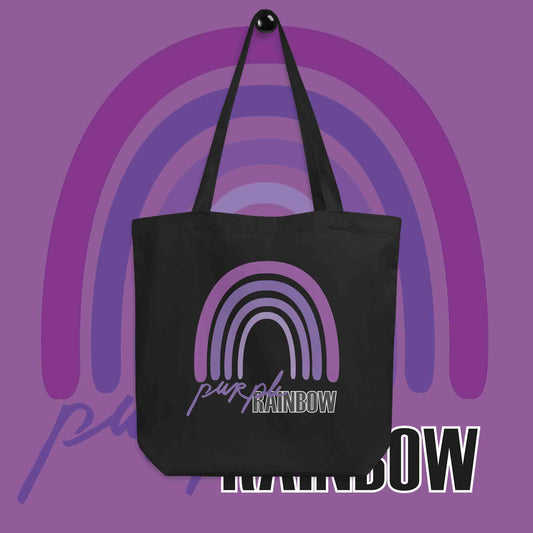 Purple rainbow Eco Tote Bag