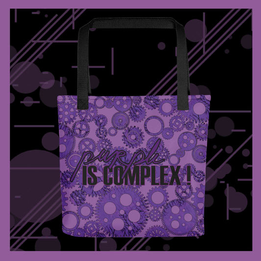 Tote bag "purple is complex"